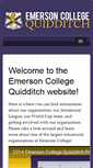 Mobile Screenshot of emersonquidditch.org