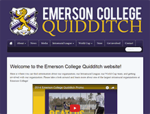 Tablet Screenshot of emersonquidditch.org